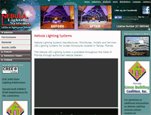 Tablet Screenshot of nebulalighting.com